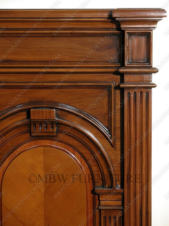 Solid Mahogany King Panel Bed