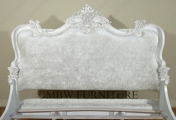 Antique White French Rococo King Bed