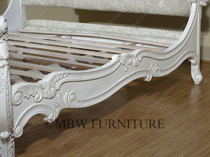 Antique White French Rococo King Bed