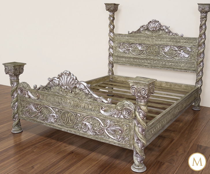 French Carved Renaissance Revival Bed