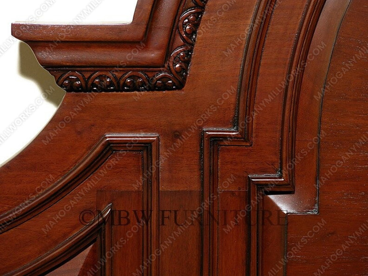 Mahogany Barley Twist Four Post Canopy Bed (California King)