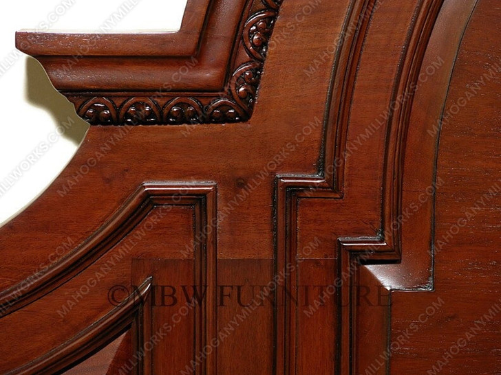 Mahogany Barley Twist Four Post Canopy Bed (California King)