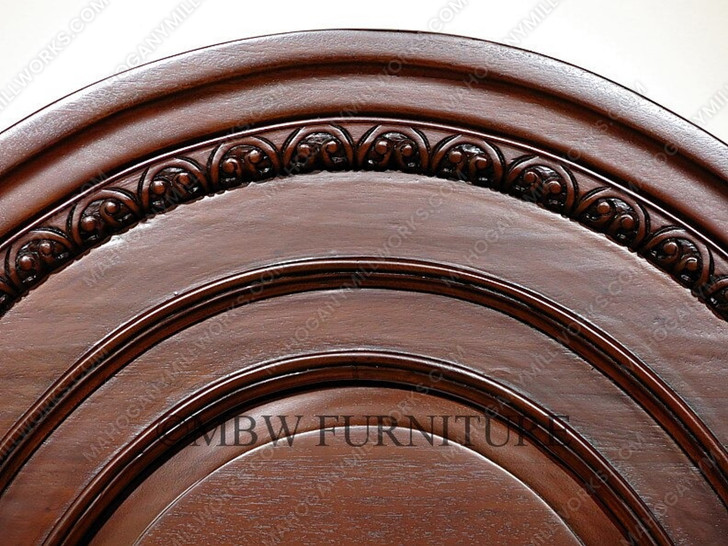 Mahogany Barley Twist Four Post Canopy Bed (California King)