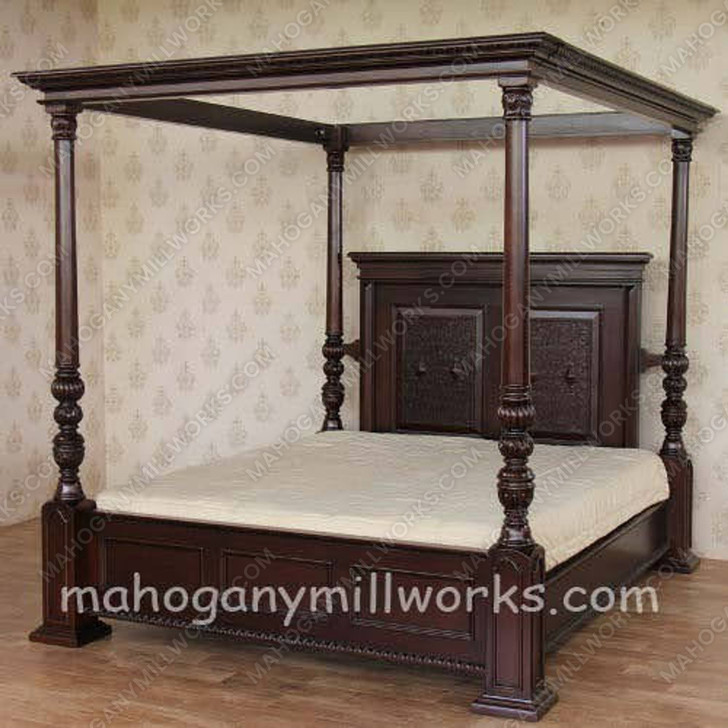 Casablanca Espresso Four Post Canopy Bed