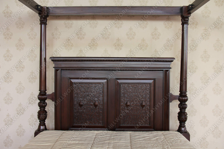 Casablanca Espresso Four Post Canopy Bed