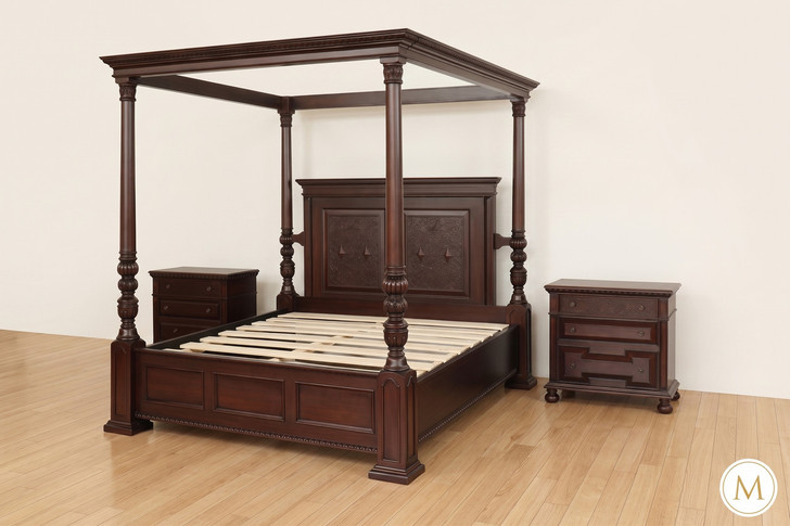 Casablanca Espresso Four Poster Canopy Bed