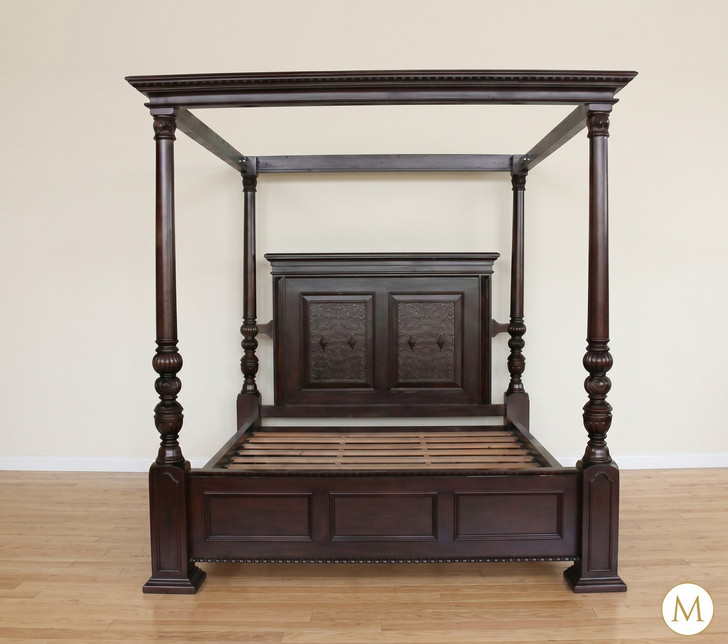 Casablanca Espresso Four Poster Canopy Bed