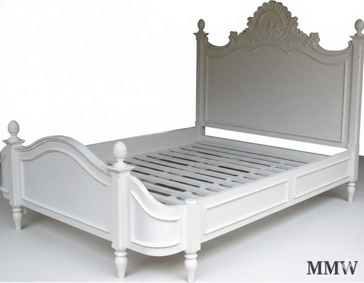 White Shabby Cottage Bed