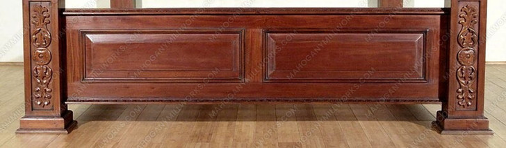 Solid Mahogany Roman Four Post Canopy Bed