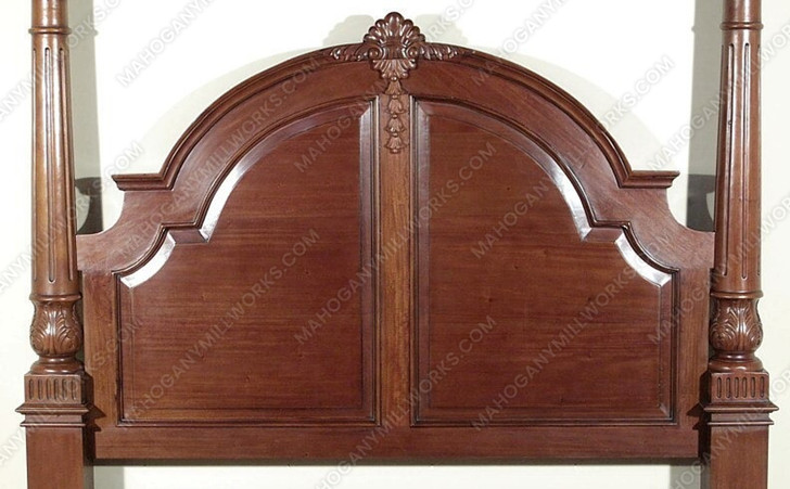 Solid Mahogany Roman Four Post Canopy Bed