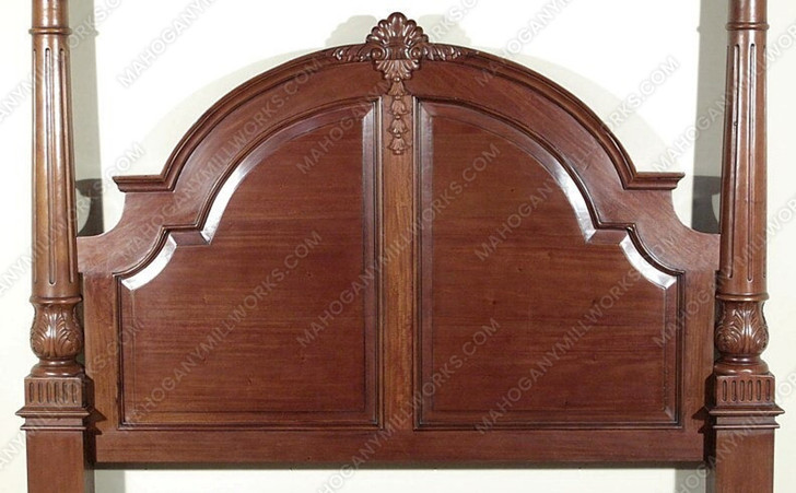 Solid Mahogany Roman Four Post Canopy Bed