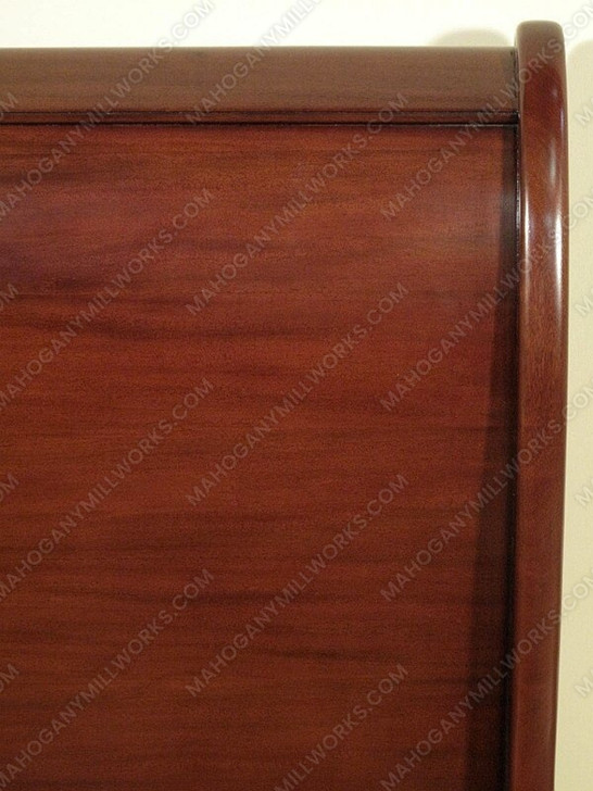 Walnut Victorian Queen Sleigh Bed