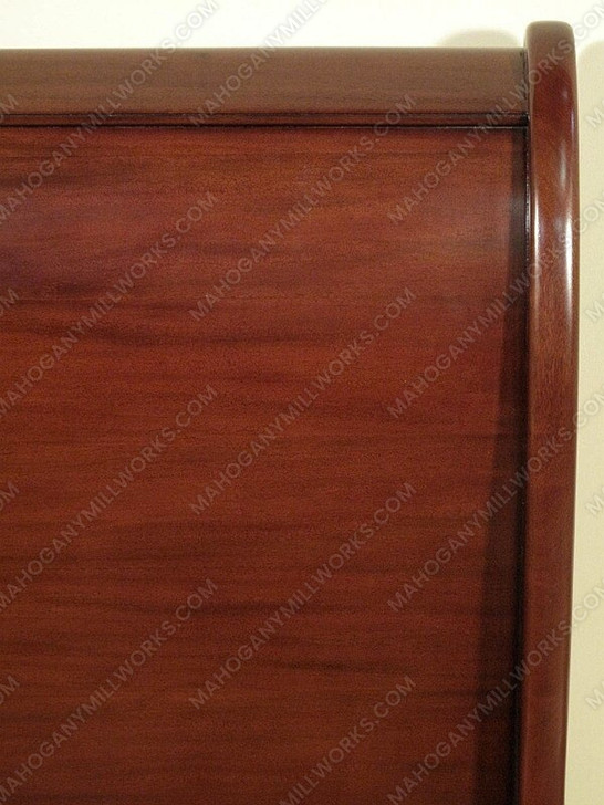Walnut Victorian Queen Sleigh Bed