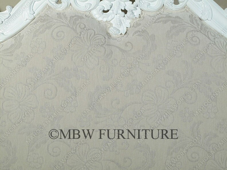 White French Upholstered Rococo Bed
