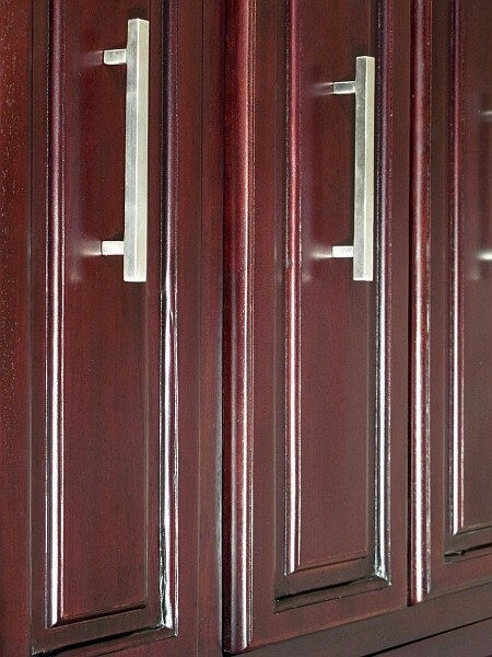 10.5ft Dark Mahogany/Cherry Walk In Closet System