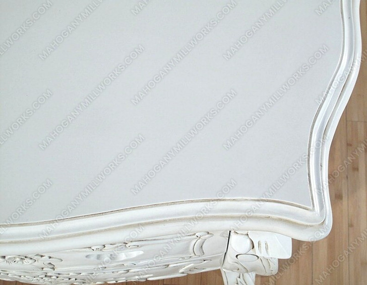 Antiqued White French Rococo Chest Dresser