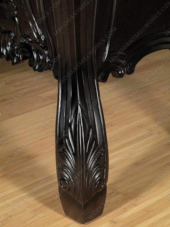 Black Rococo Carved Dresser