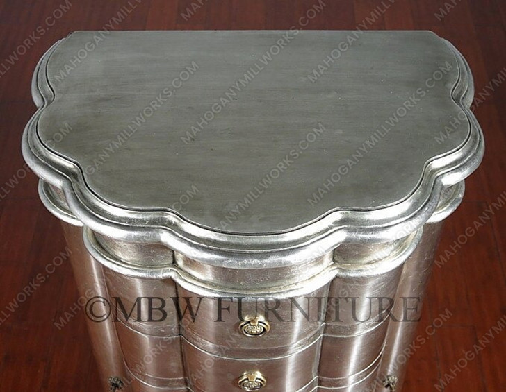 Silver Leaf 7-Drawer Jewelry Chest / Armoire