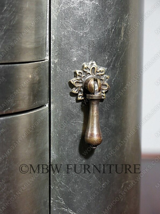 Silver Leaf 7-Drawer Jewelry Chest / Armoire