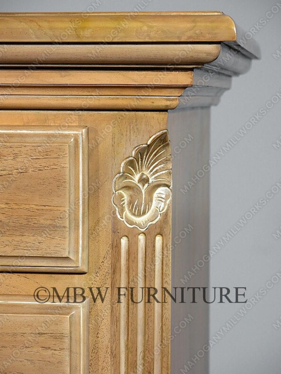 Solid Teak 12 Drawer Dresser Chest