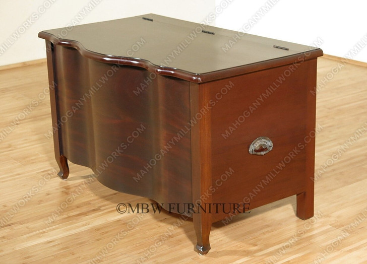 Solid Mahogany Victorian Storage Chest Trunk