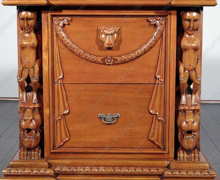 Light Gothic 2 Drawer Nightstand Chest