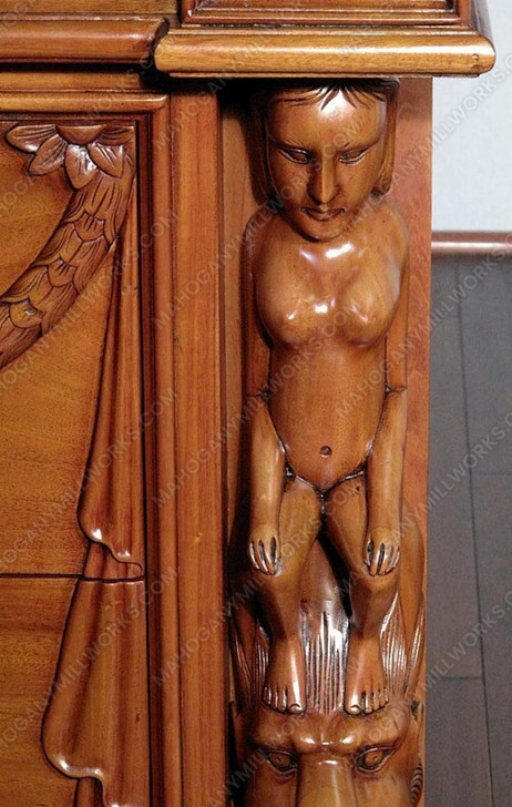 Light Gothic 2 Drawer Nightstand Chest