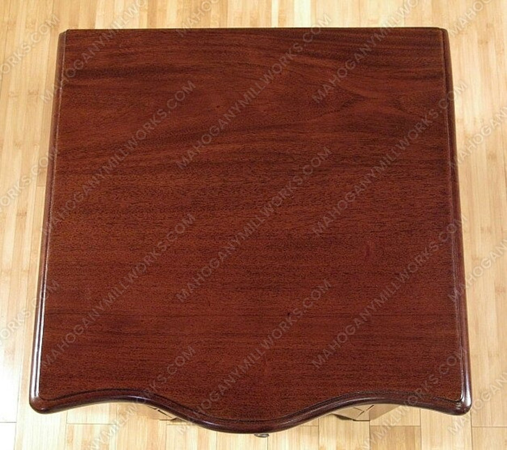 Solid Mahogany Victorian 3 Drawer Nightstand Side Table