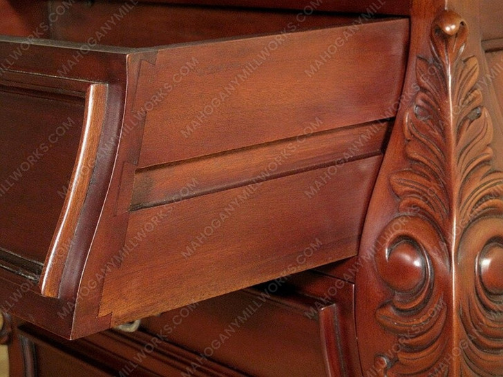 Mahogany 3-Drawer Bombay Nightstand