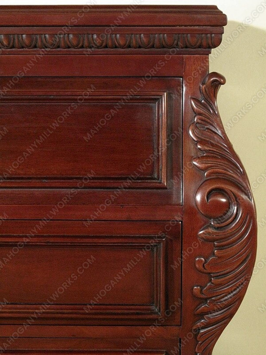 Mahogany 3-Drawer Bombay Nightstand