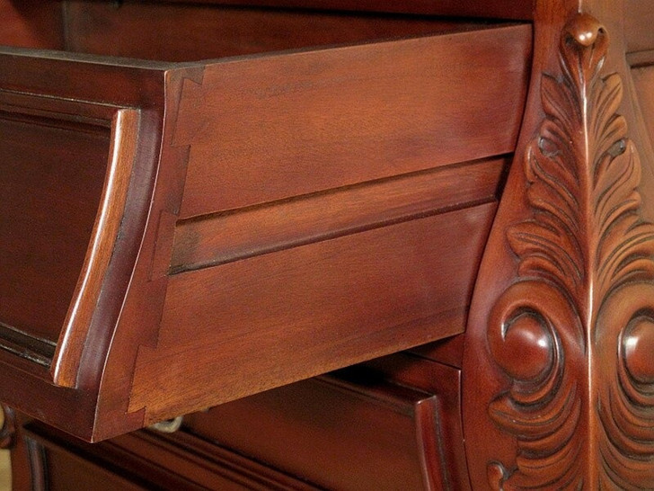Mahogany 3-Drawer Bombay Nightstand