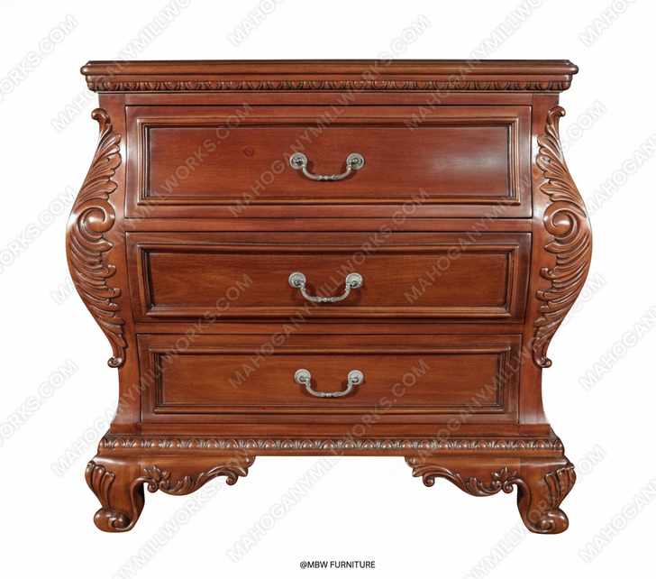 Mahogany Bombay Nightstand