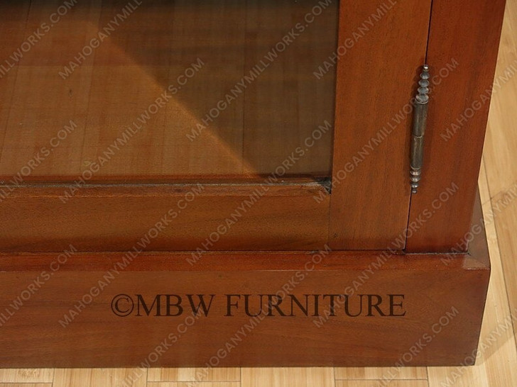 11ft Mahogany Bookcase w/ 4 Lockable Glass Doors