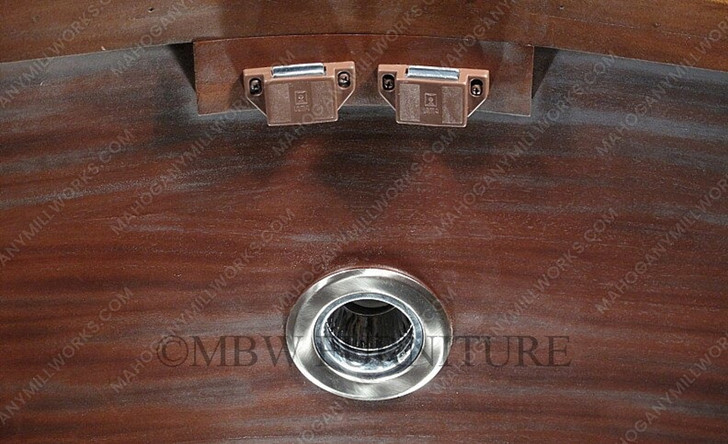 Walnut Rococo China Curio Display Cabinet Hutch