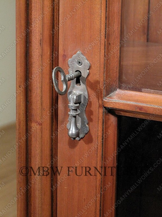 Distressed Tall Narrow Walnut Bookcase