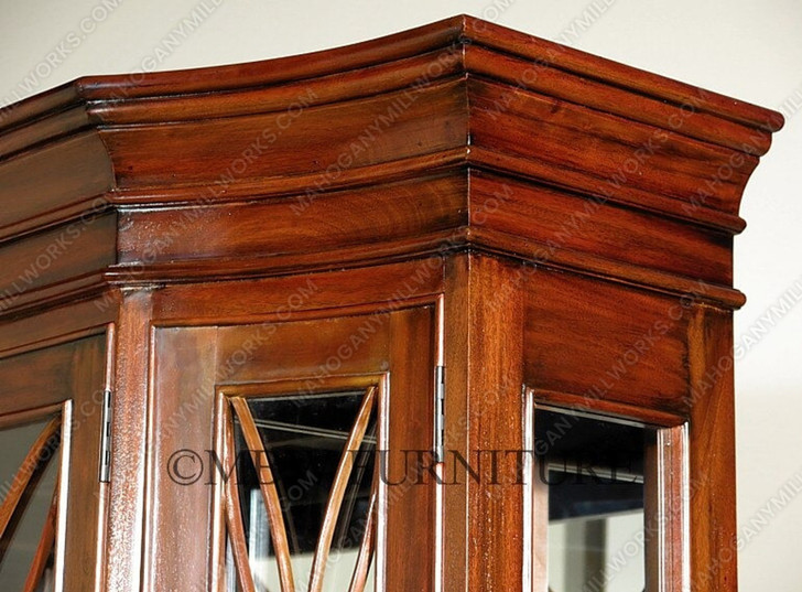 6ft Mahogany China Cabinet