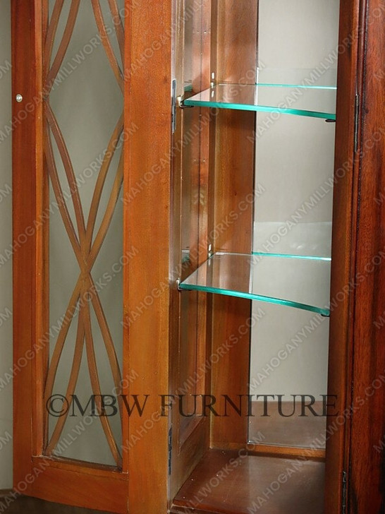 6ft Mahogany China Cabinet