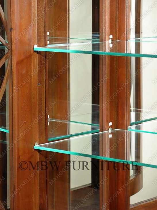 6ft Mahogany China Cabinet