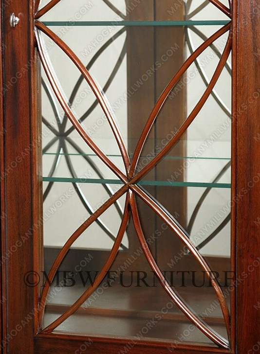 6ft Mahogany China Cabinet