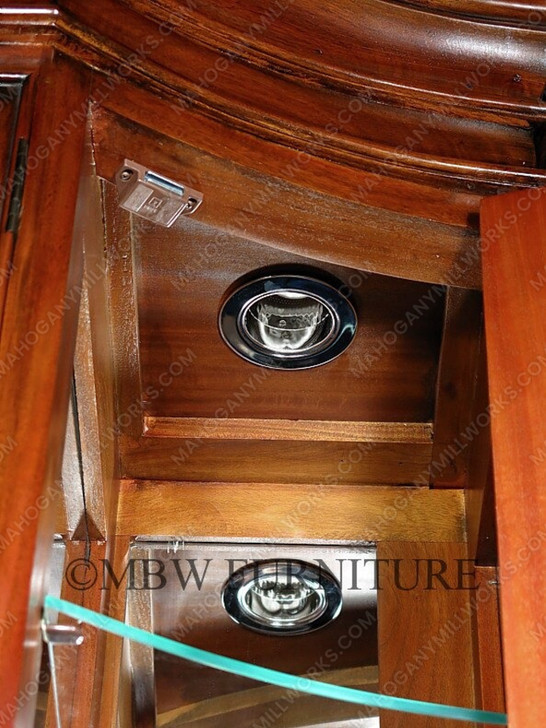 6ft Mahogany China Cabinet