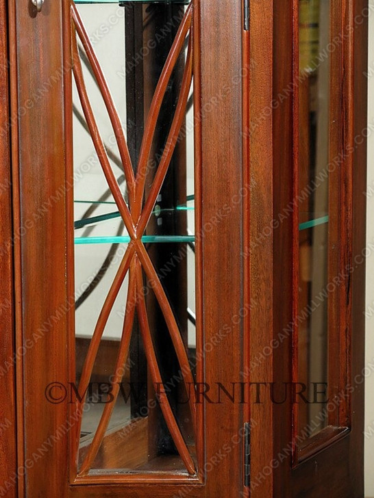 6ft Mahogany China Cabinet
