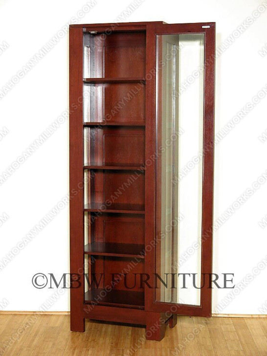 Tall Narrow Teak Bookcase