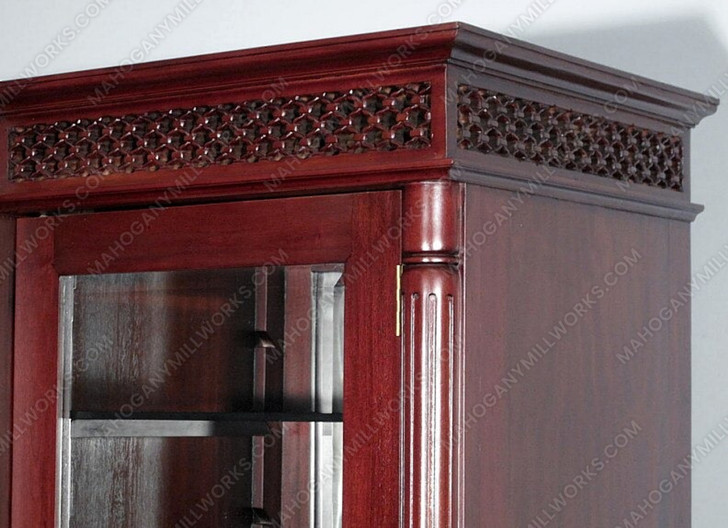 9ft Glass Victorian Curio Display Cabinet