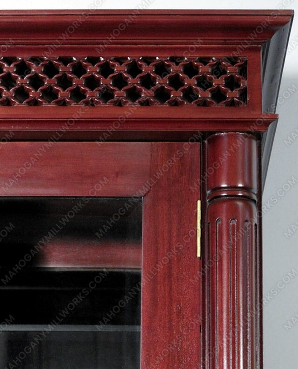 9ft Glass Victorian Curio Display Cabinet