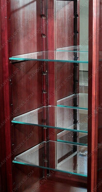 9ft Glass Victorian Curio Display Cabinet