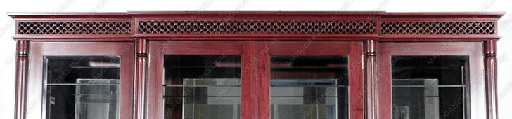 9ft Glass Victorian Curio Display Cabinet