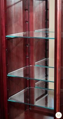 9ft Glass Victorian Curio Display Cabinet