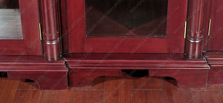 15ft Victorian Glass Curio Display Cabinet