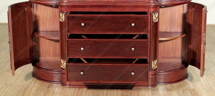 Two Tone Cherry/Walnut China Cabinet