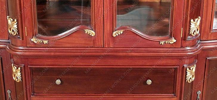 Two Tone Cherry/Walnut China Cabinet